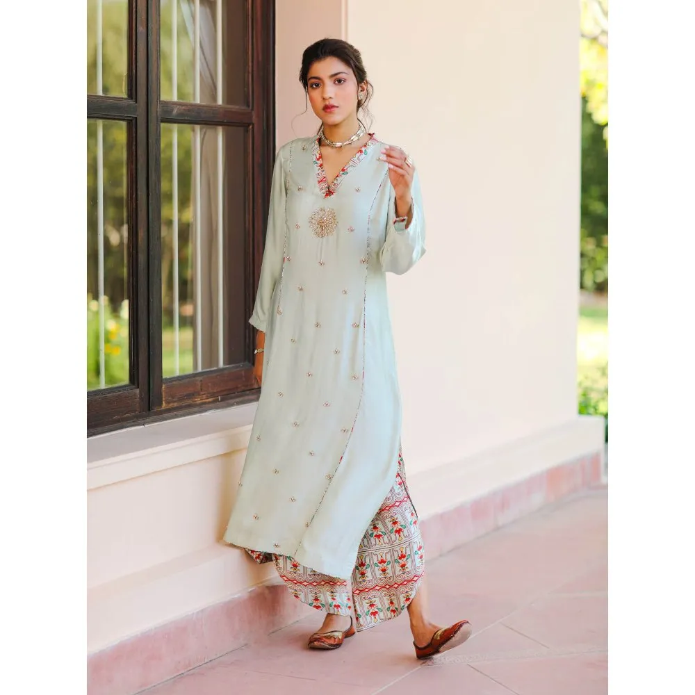 Sage Saga Kubra Mint Kurta