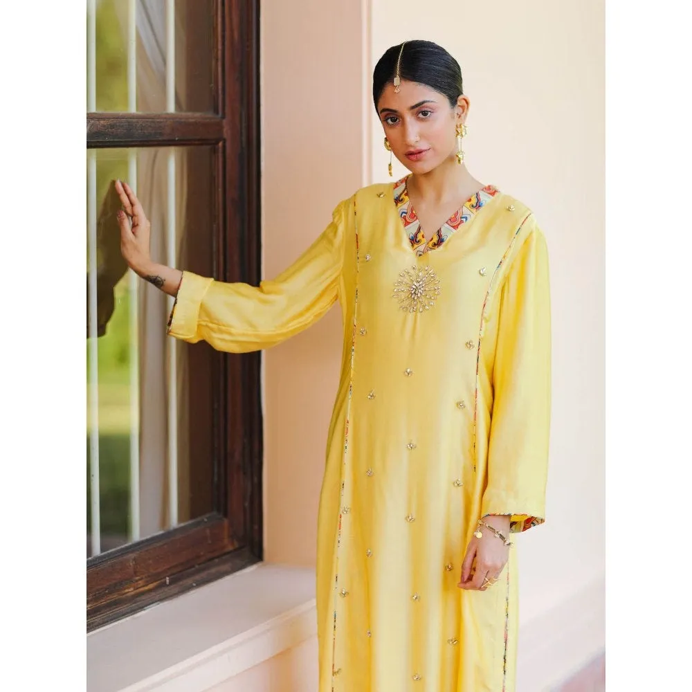 Sage Saga Kubra Yellow Kurta
