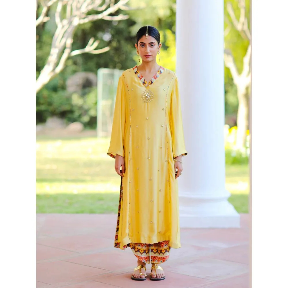 Sage Saga Kubra Yellow Kurta