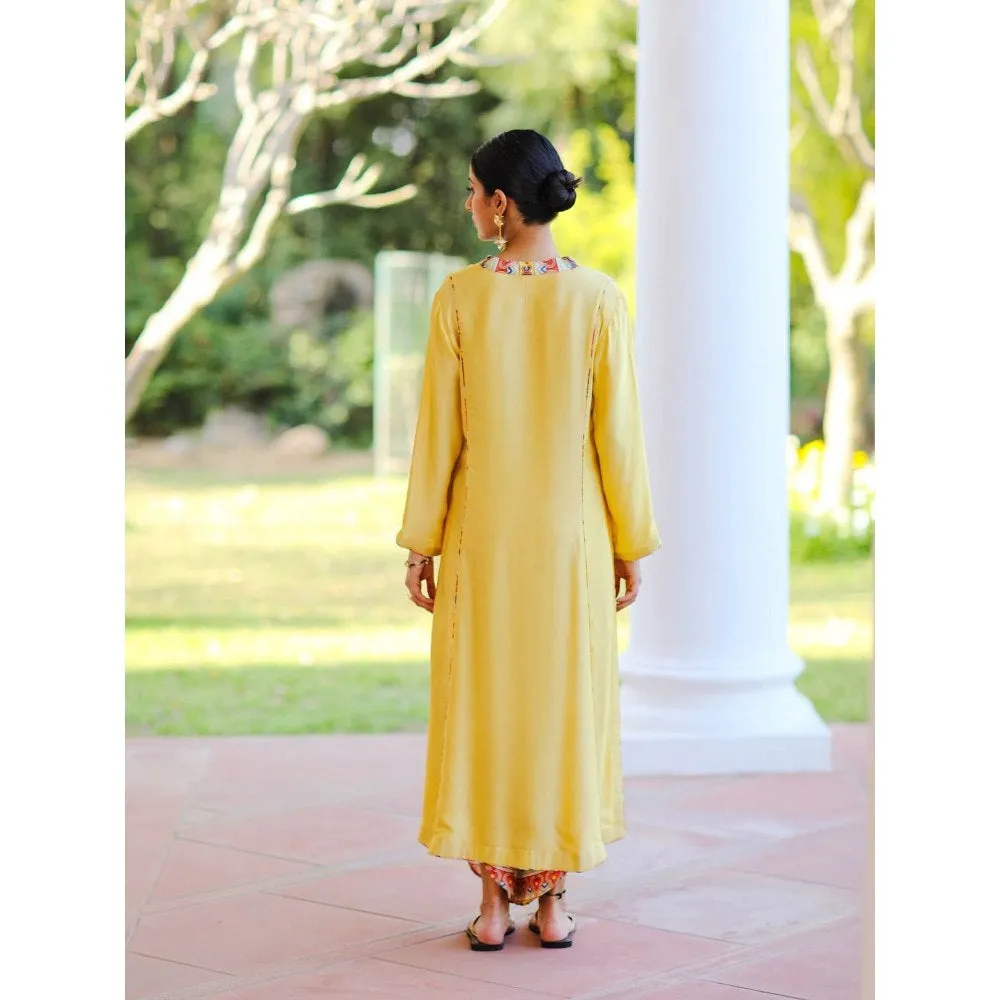 Sage Saga Kubra Yellow Kurta