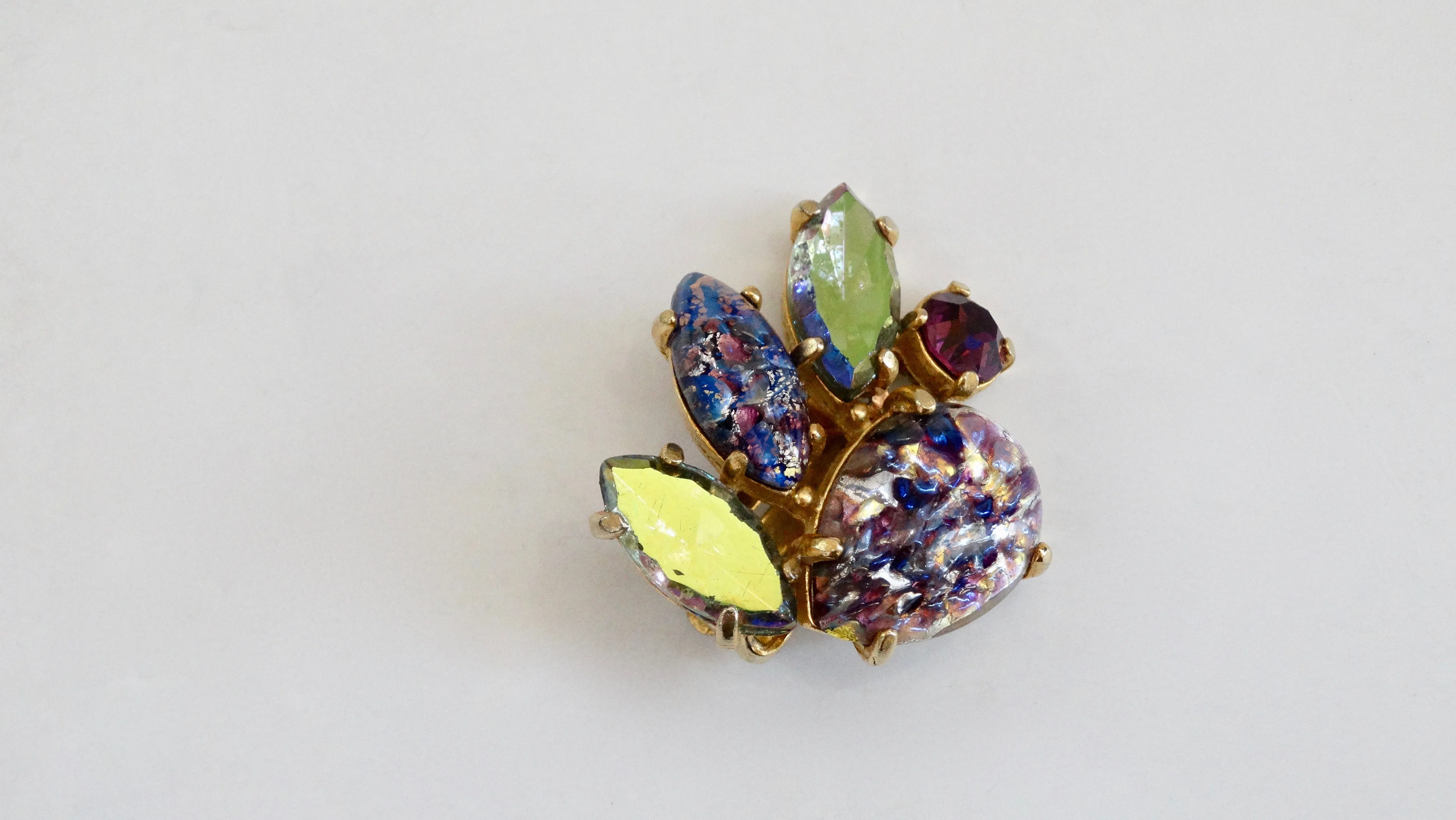 Schiaparelli Assorted Crystal Clip-On Earrings