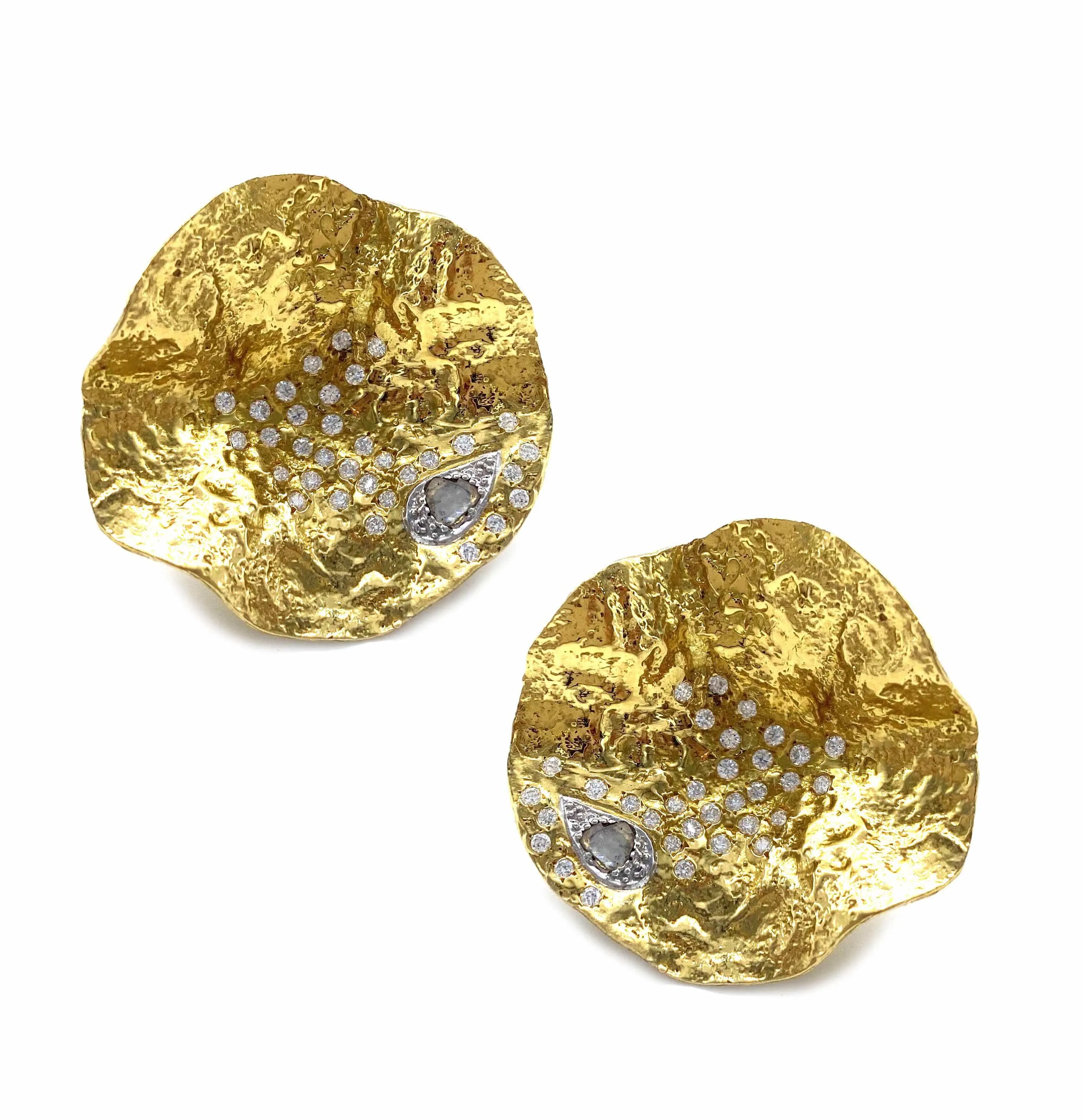 Serenity large Flower earrings