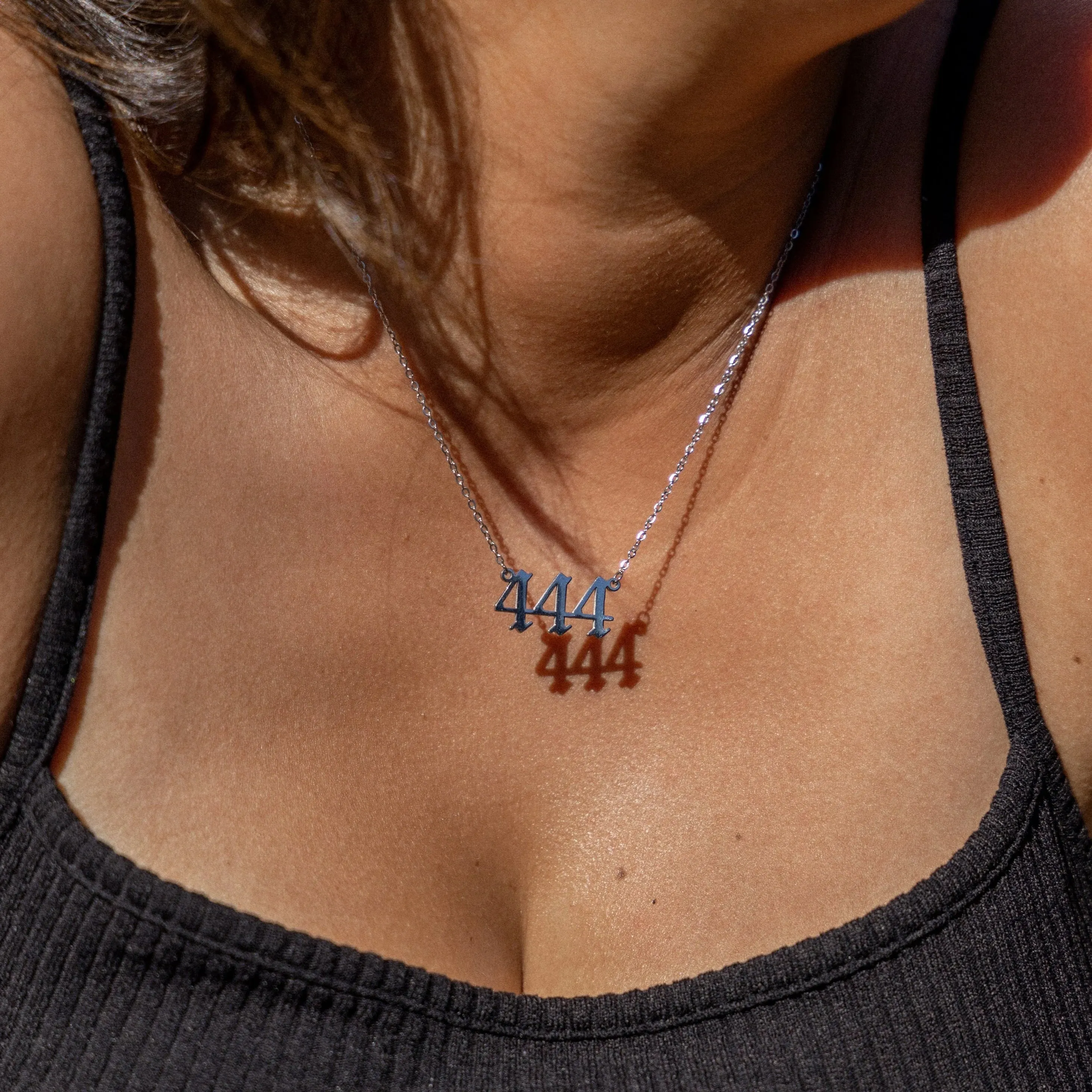 Silver Angel Number Necklace