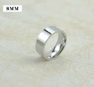 Silver high polished ring
