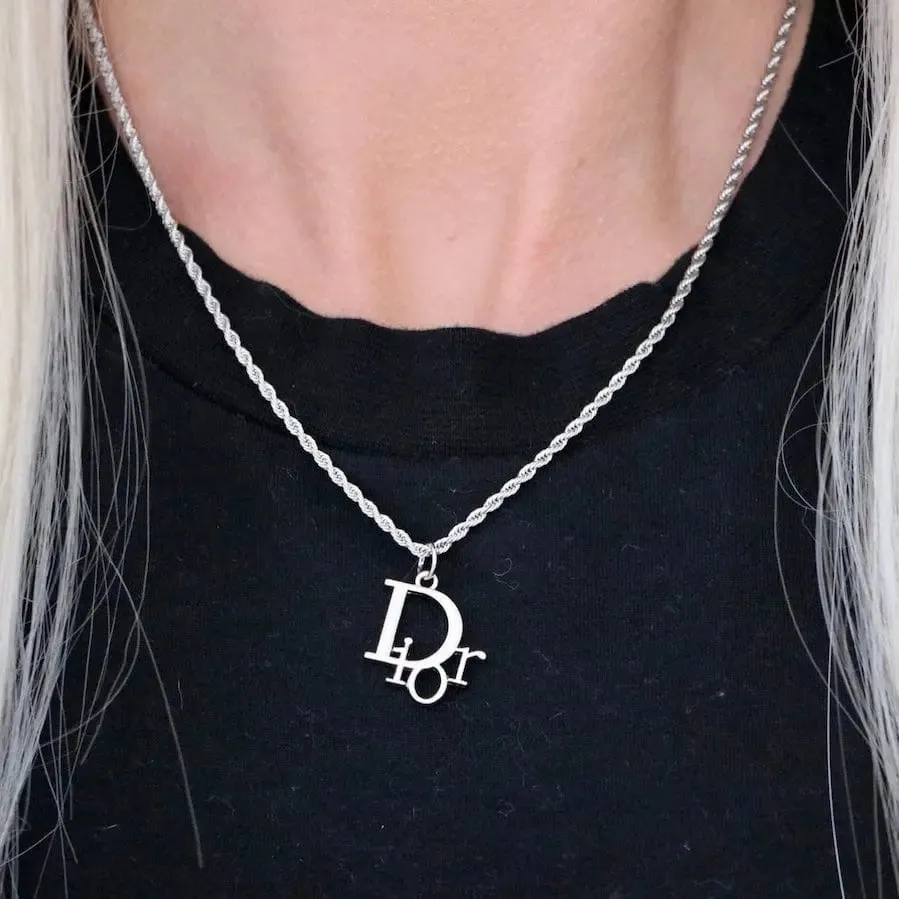 Silver J’adore Pendant Necklace