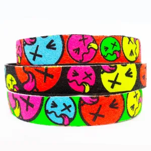 SLOGAN BRACELET BANDS  TONGUE FACE THIN