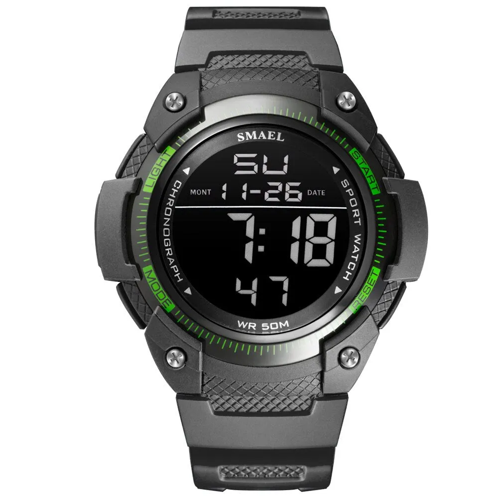 SMAEL Top Brand Luxury Men&#39;s Watches Sports Wristwatch Digital Quartz Waterproof Watch Men Dual Display Clock relogio masculino