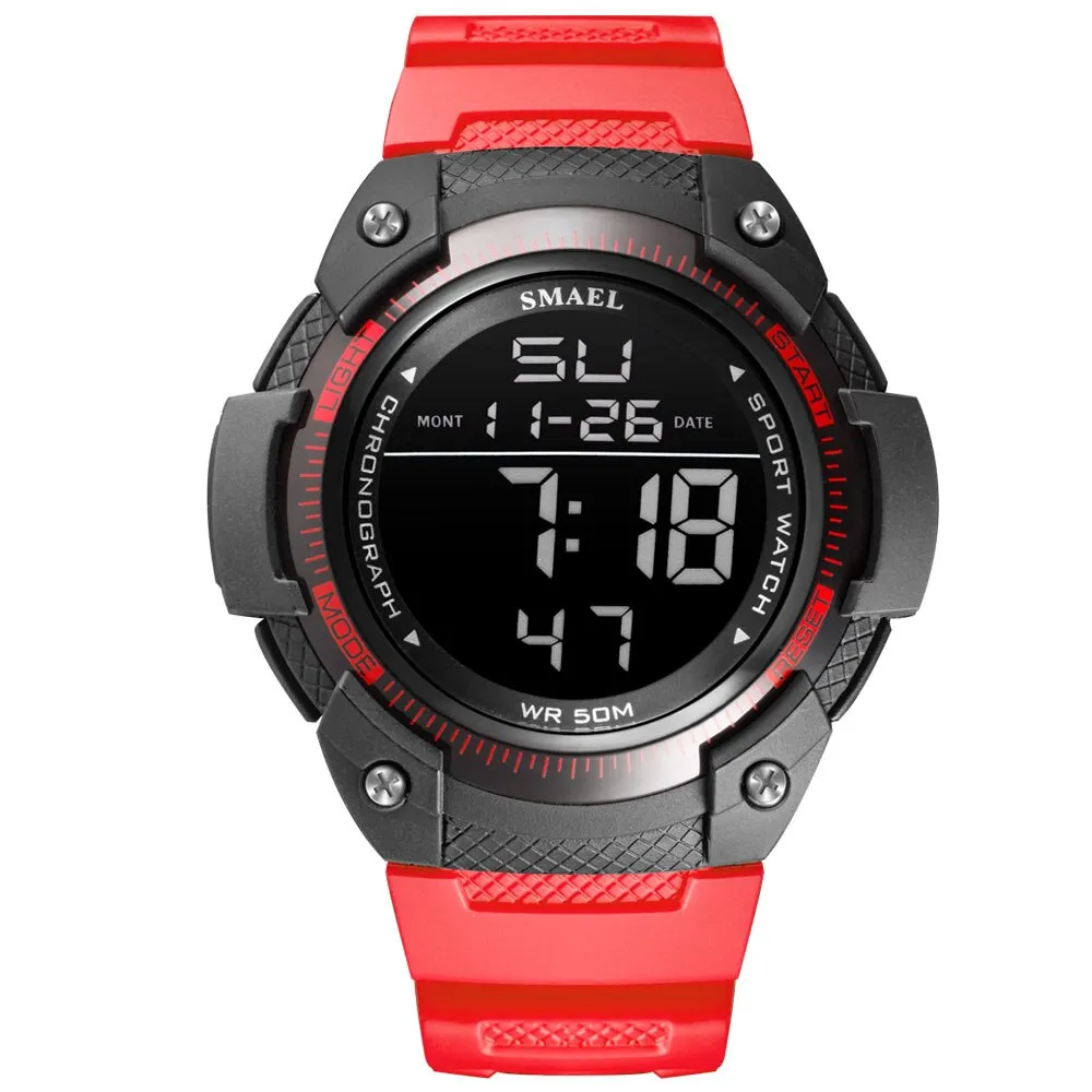 SMAEL Top Brand Luxury Men&#39;s Watches Sports Wristwatch Digital Quartz Waterproof Watch Men Dual Display Clock relogio masculino