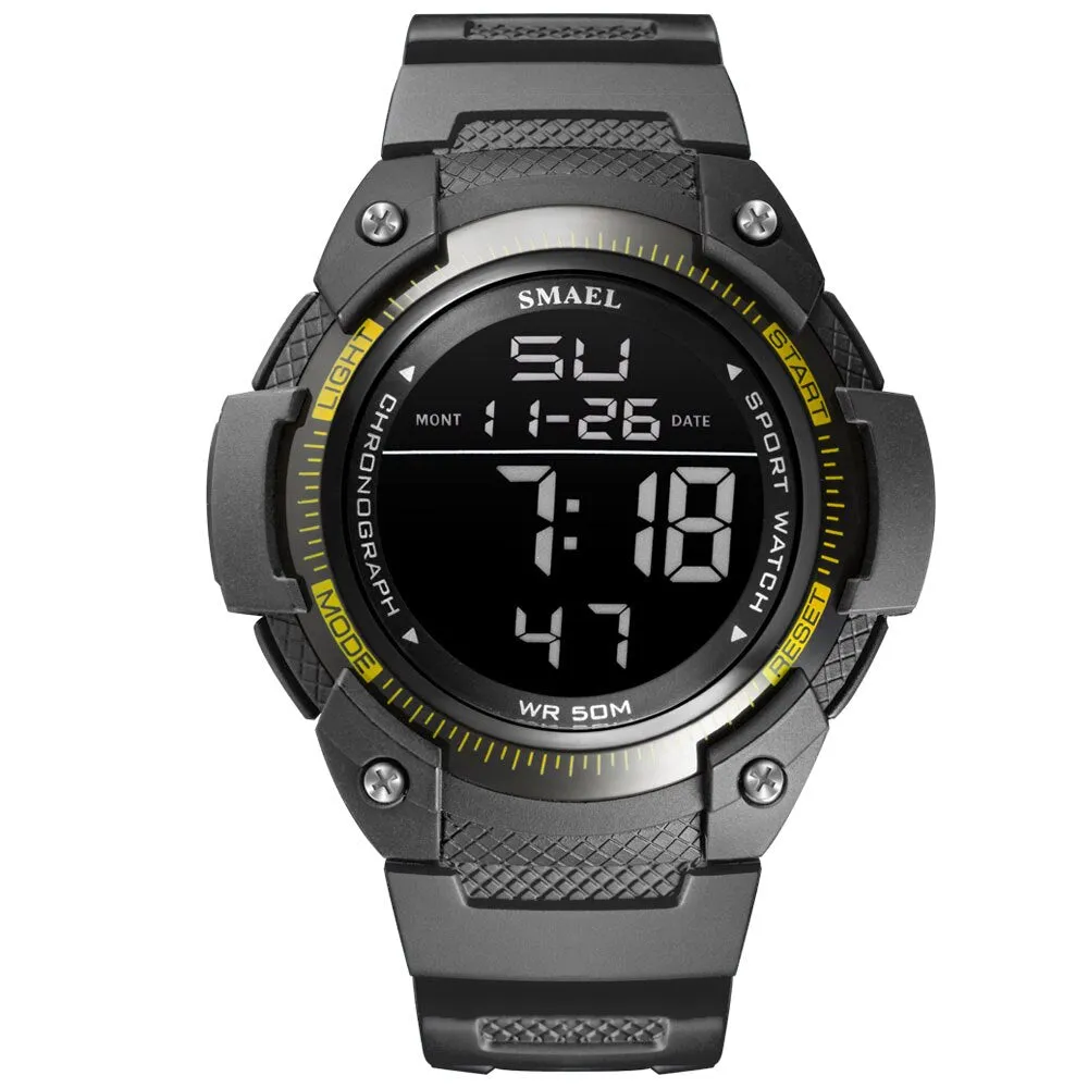 SMAEL Top Brand Luxury Men&#39;s Watches Sports Wristwatch Digital Quartz Waterproof Watch Men Dual Display Clock relogio masculino
