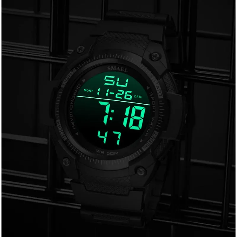 SMAEL Top Brand Luxury Men&#39;s Watches Sports Wristwatch Digital Quartz Waterproof Watch Men Dual Display Clock relogio masculino