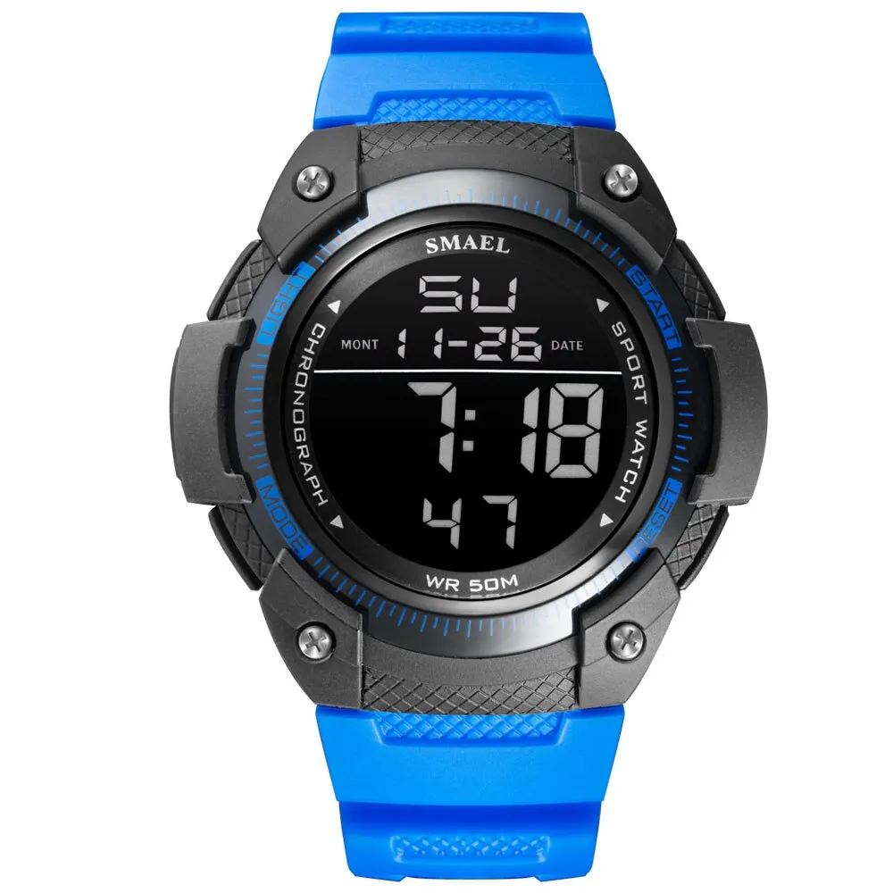 SMAEL Top Brand Luxury Men&#39;s Watches Sports Wristwatch Digital Quartz Waterproof Watch Men Dual Display Clock relogio masculino