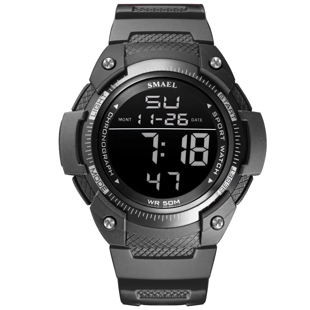 SMAEL Top Brand Luxury Men&#39;s Watches Sports Wristwatch Digital Quartz Waterproof Watch Men Dual Display Clock relogio masculino