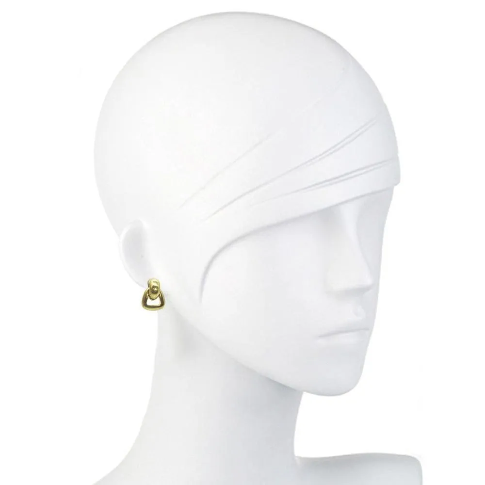Small Door Knocker Clip Earrings