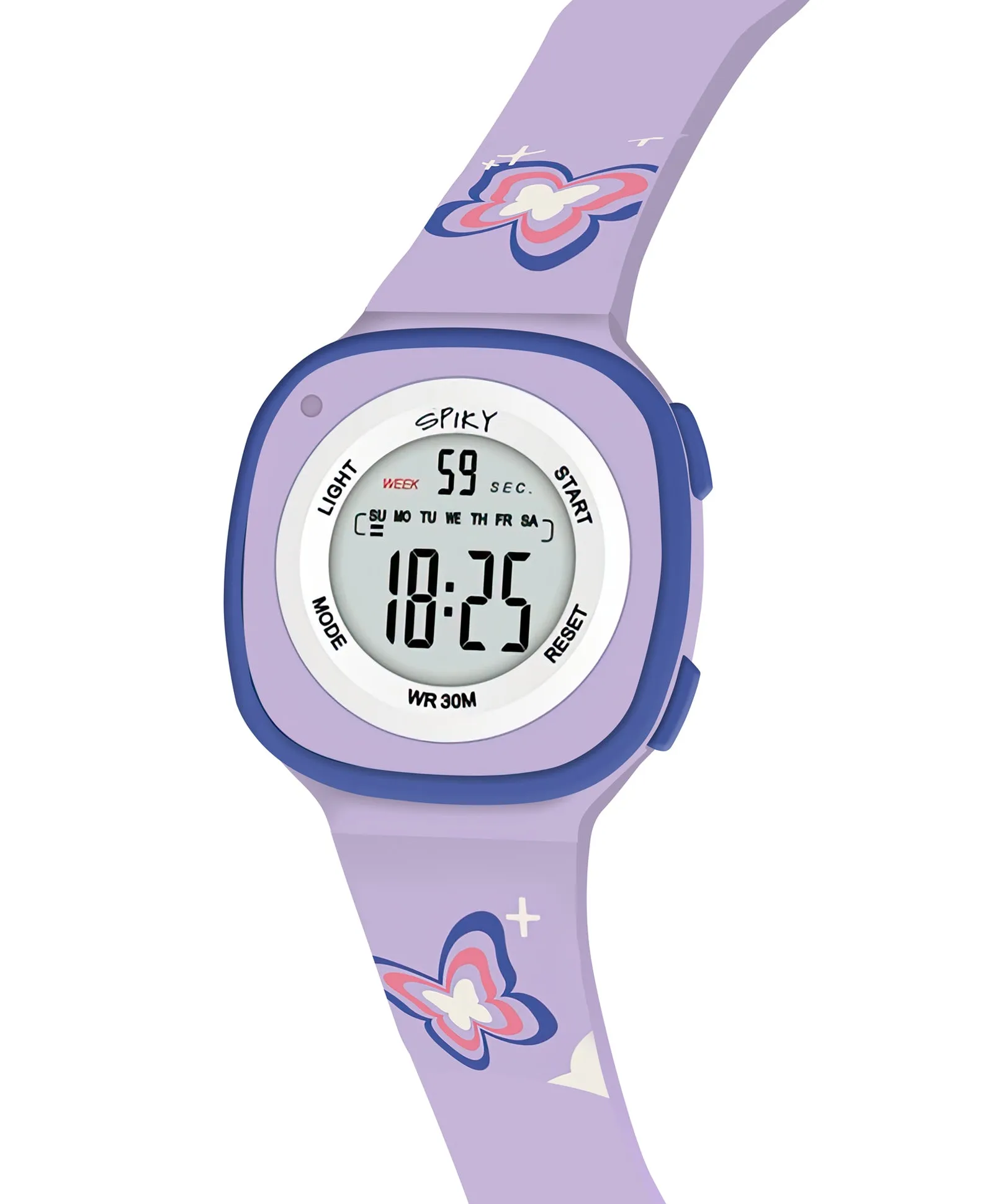 Spiky Eva15 Square Digital Watch for Kids - Turquoise