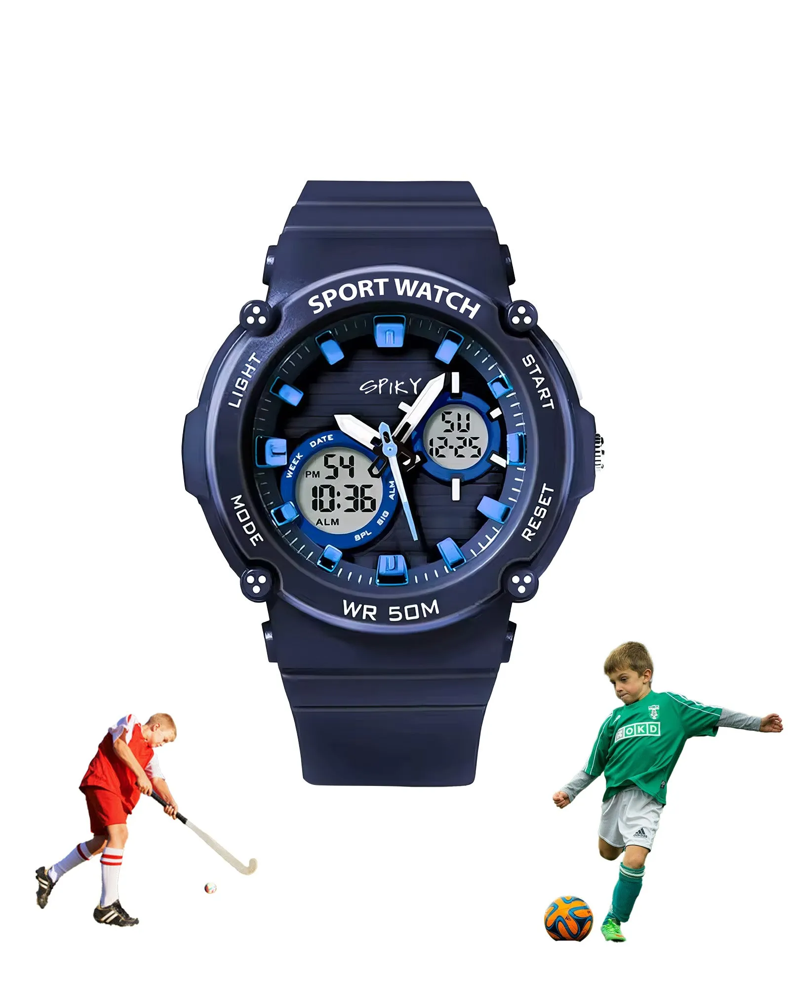 Spiky Eva29 Round Digital Sports Diving Watch