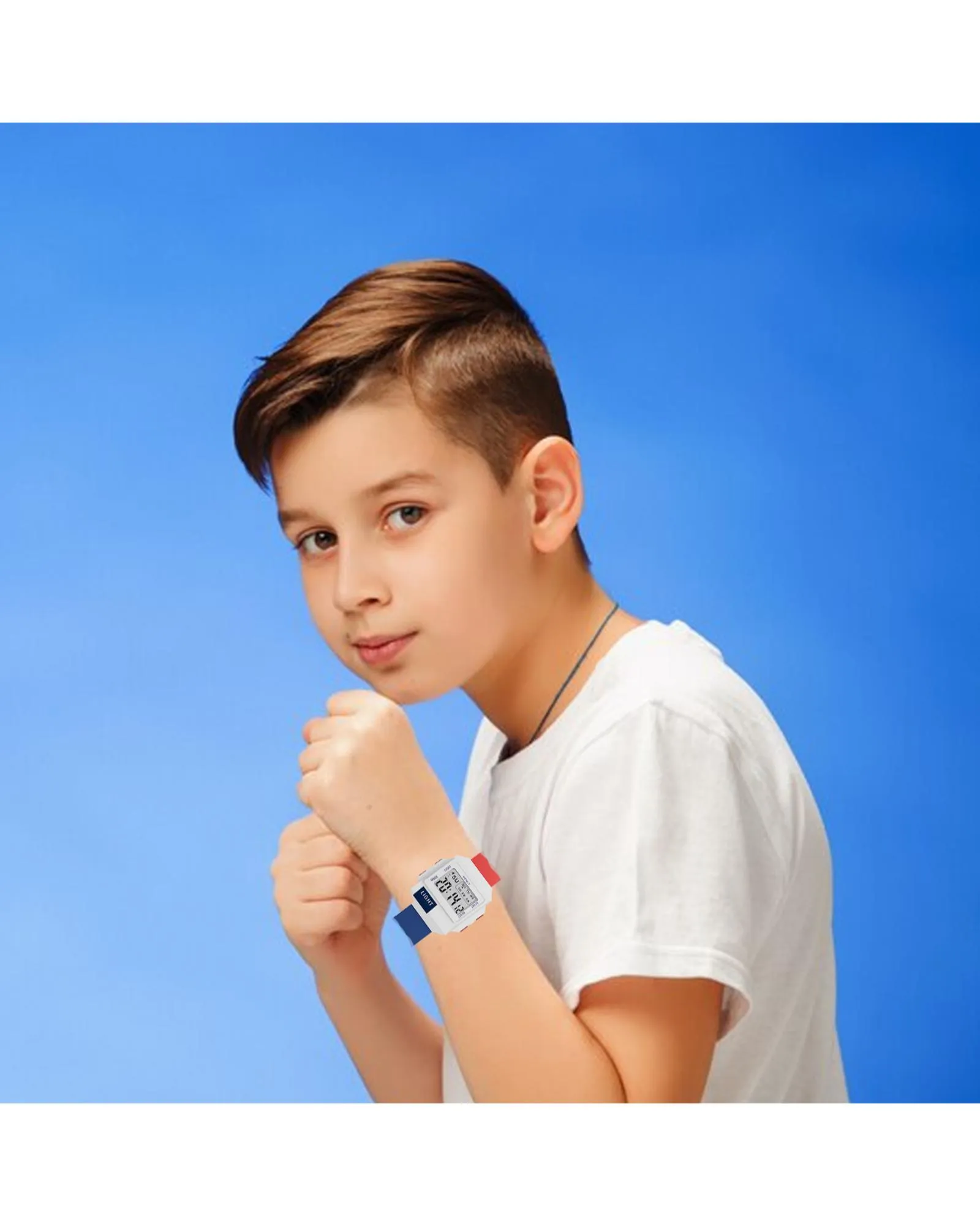 Spiky EVA34 Square Digital Sports Watch for Kids