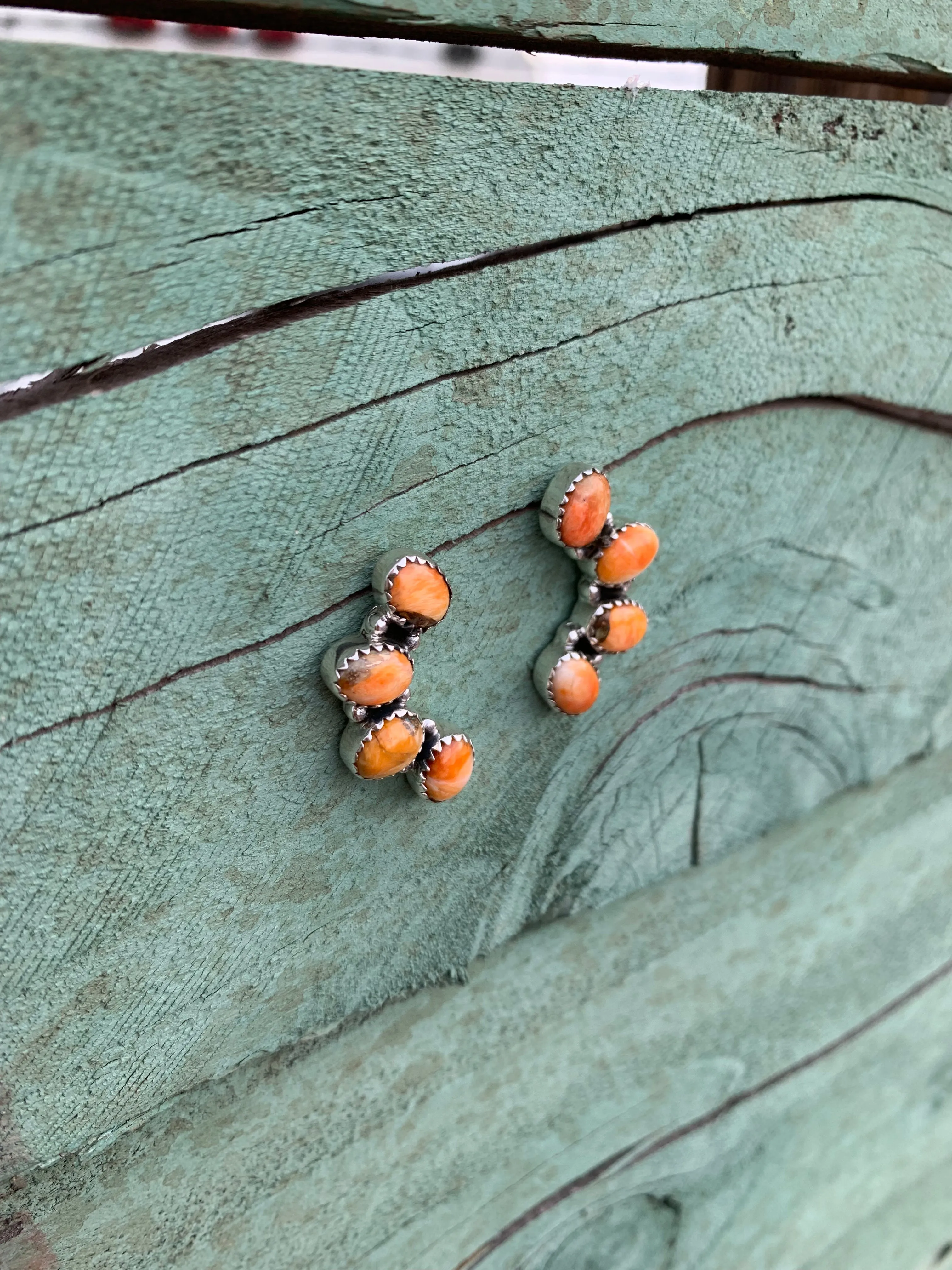 Spiny Oyster Post earrings