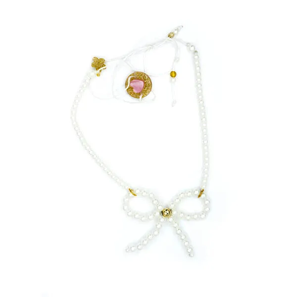 SPR24- Bow French Pearl Necklace
