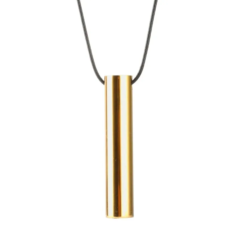 Stainless Steel Mindful Breathing Meditation Necklace