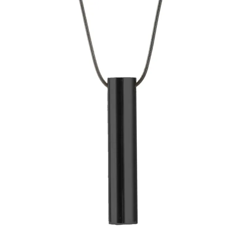 Stainless Steel Mindful Breathing Meditation Necklace