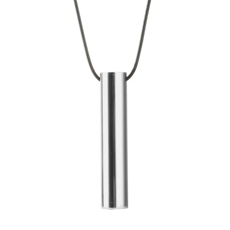 Stainless Steel Mindful Breathing Meditation Necklace
