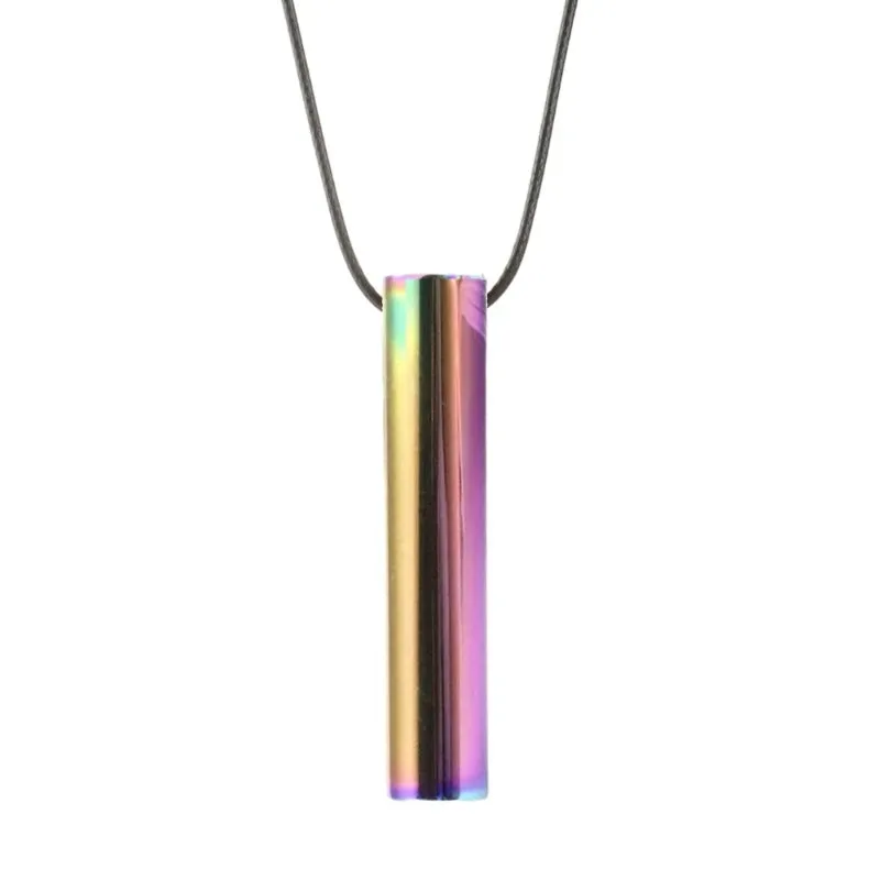 Stainless Steel Mindful Breathing Meditation Necklace