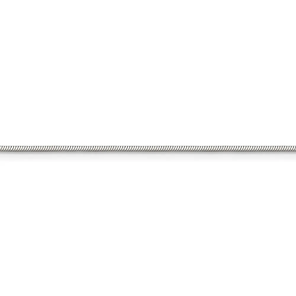 Stainless Steel Polished 1.5mm Square Snake 18in Chain