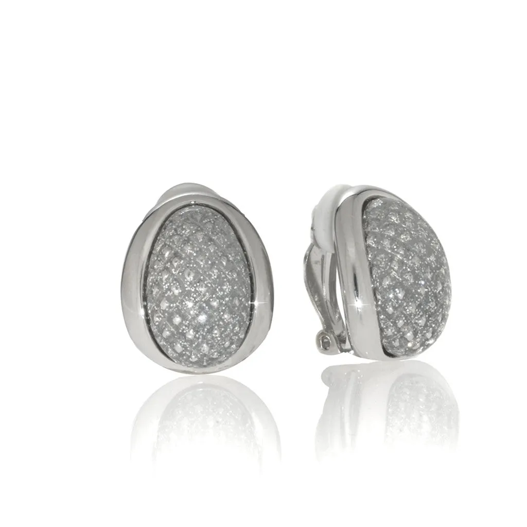 Stardust Silver Sharkskin Earrings