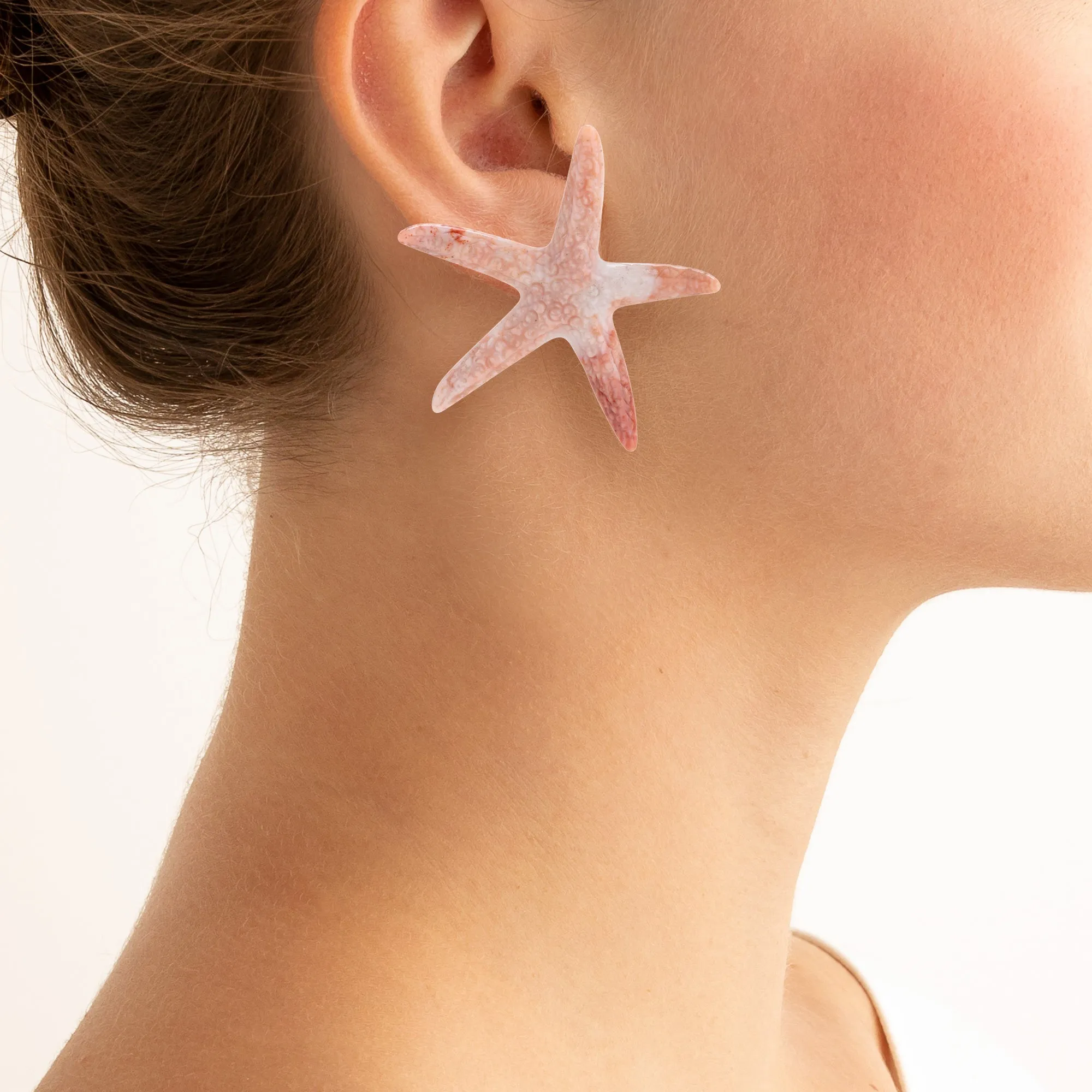 Starfish i chalcedony earrings