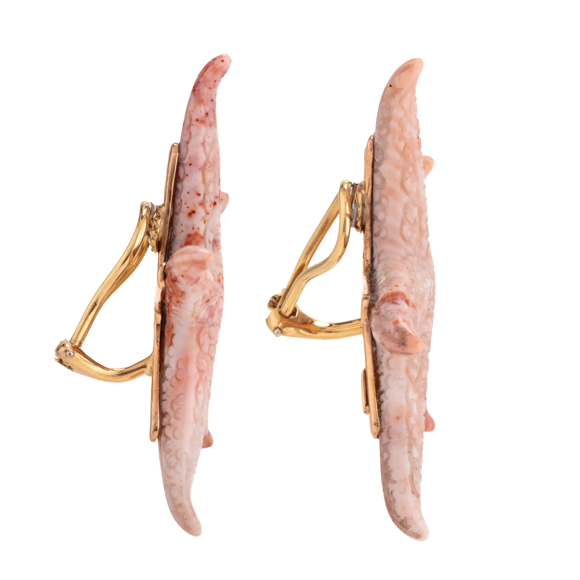 Starfish i chalcedony earrings