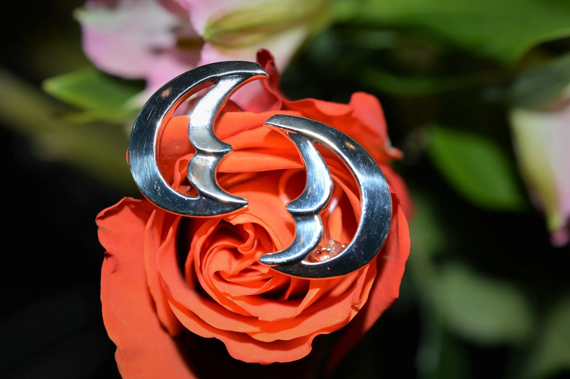 Sterling Silver Tiffany & Co. Crescent Moon Clip On Earrings