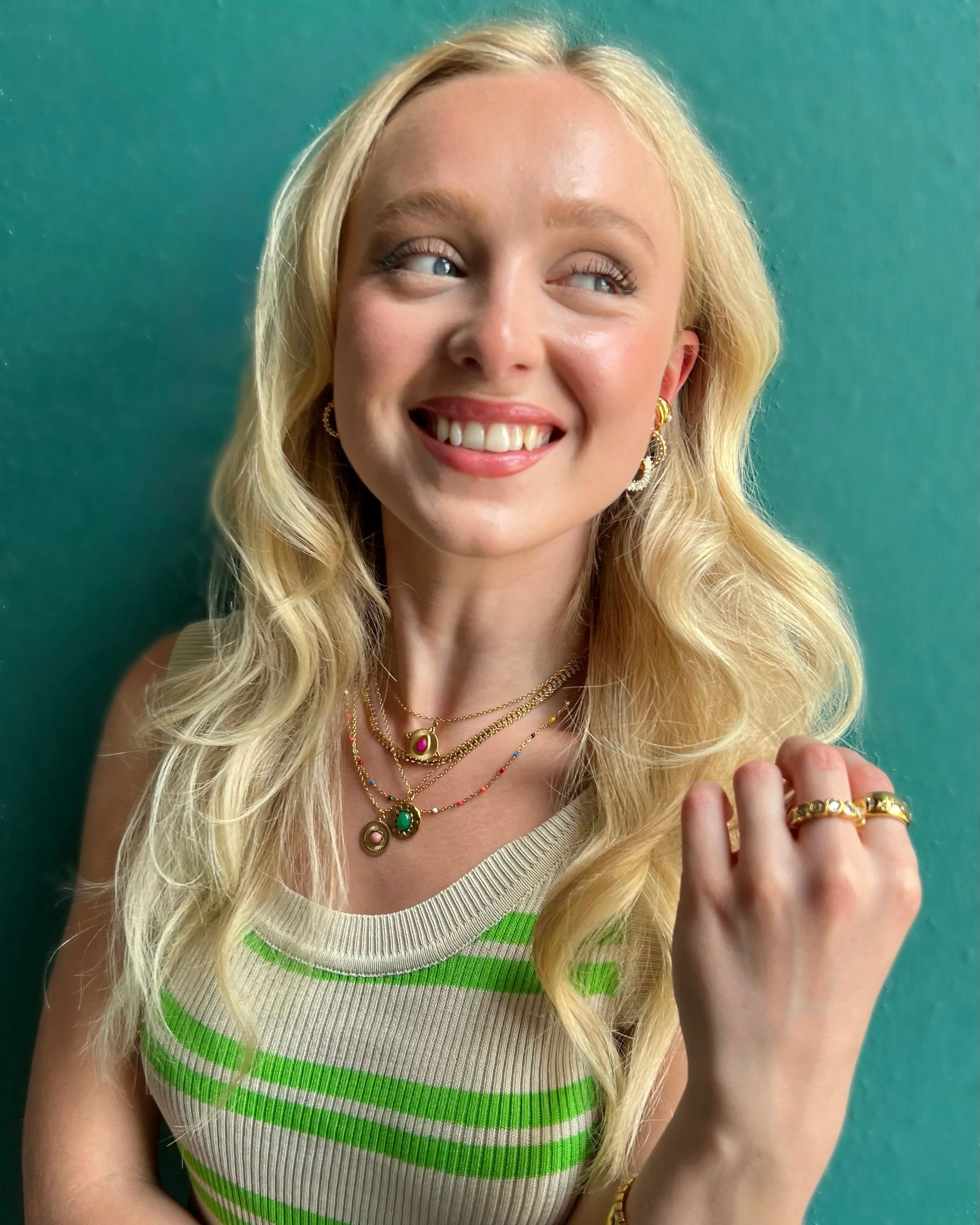 Summer Colorful Dainty Chain Necklace