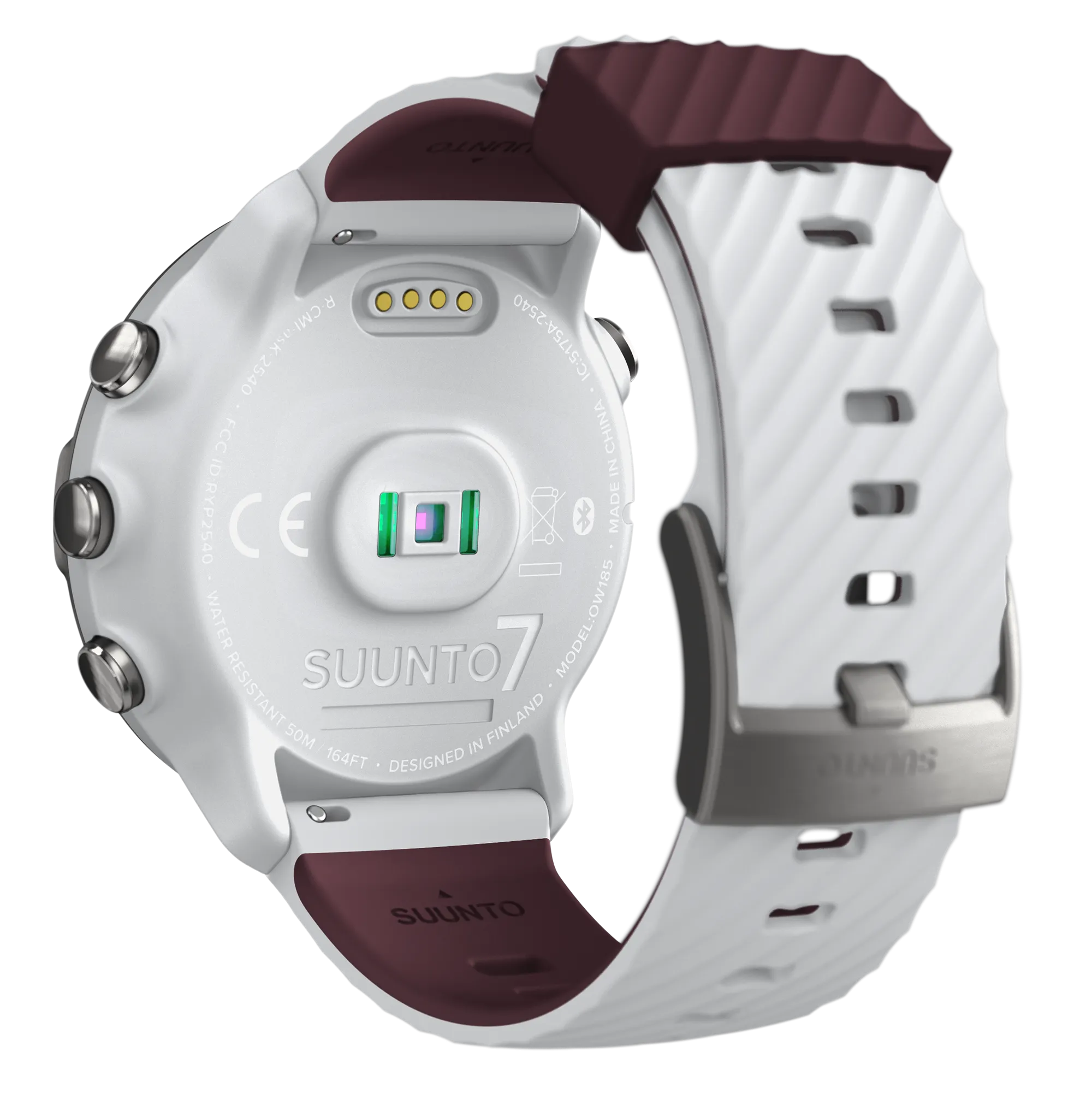 Suunto 7 White Burgundy GPS Smartwatch with Versatile Sports Experience (SS050380000)