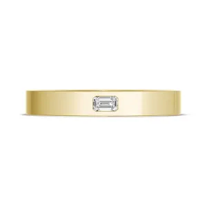 Tacori Bezel Set Diamond Wedding Band in High Polish 15035YDSM