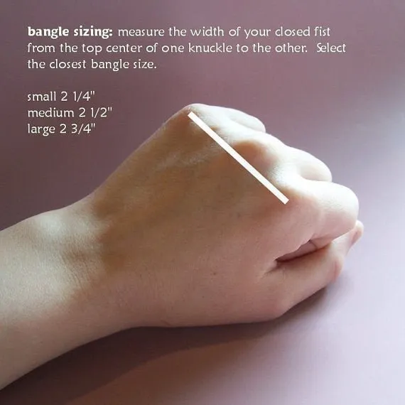 Texture Bangles: Gold-Colored Round Bangle Bracelet in Sterling Silver | Minimalistic Stacking Bracelet Bangles for Stylish Looks | 0210