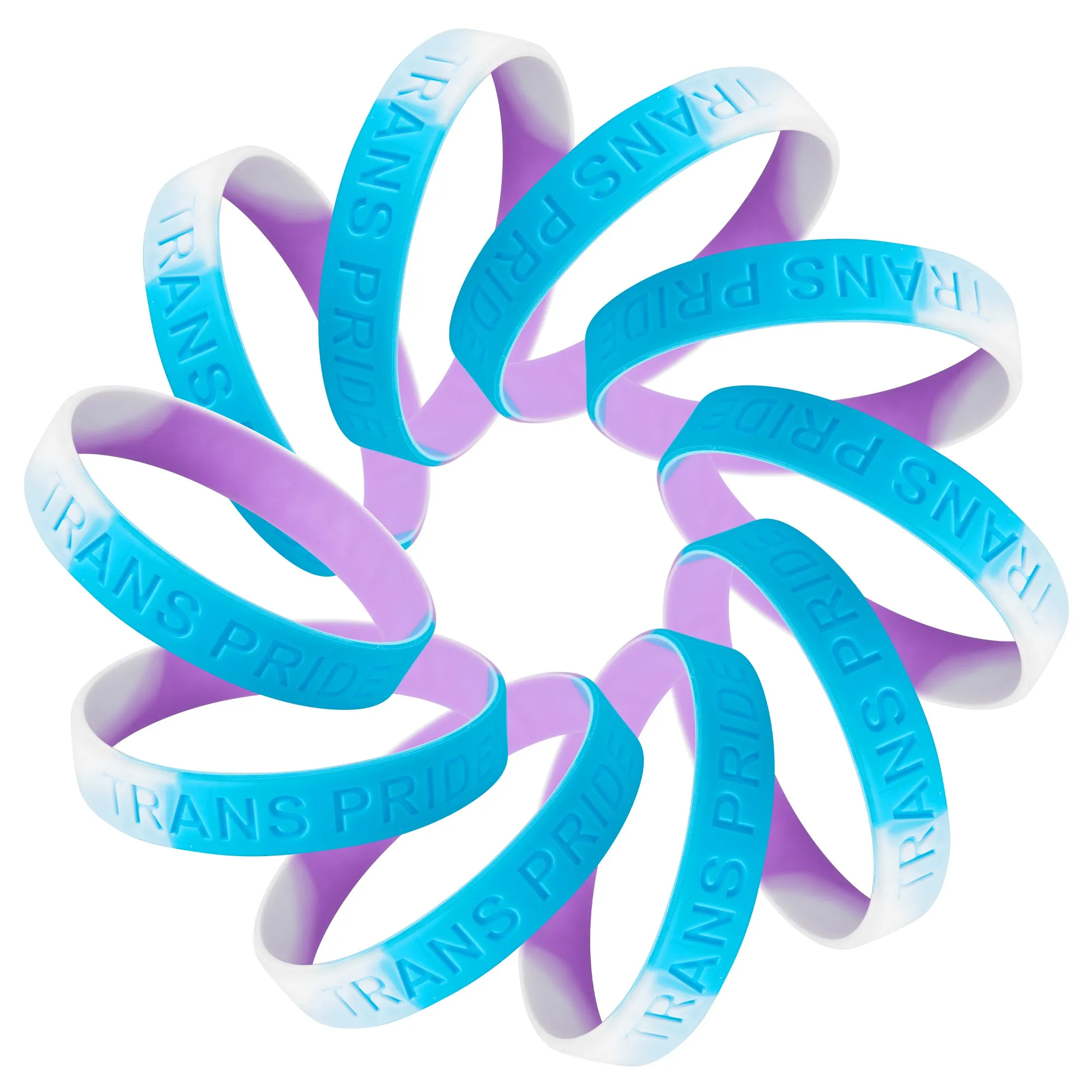 Transgender Flag PRIDE Silicone Bracelet Wristbands