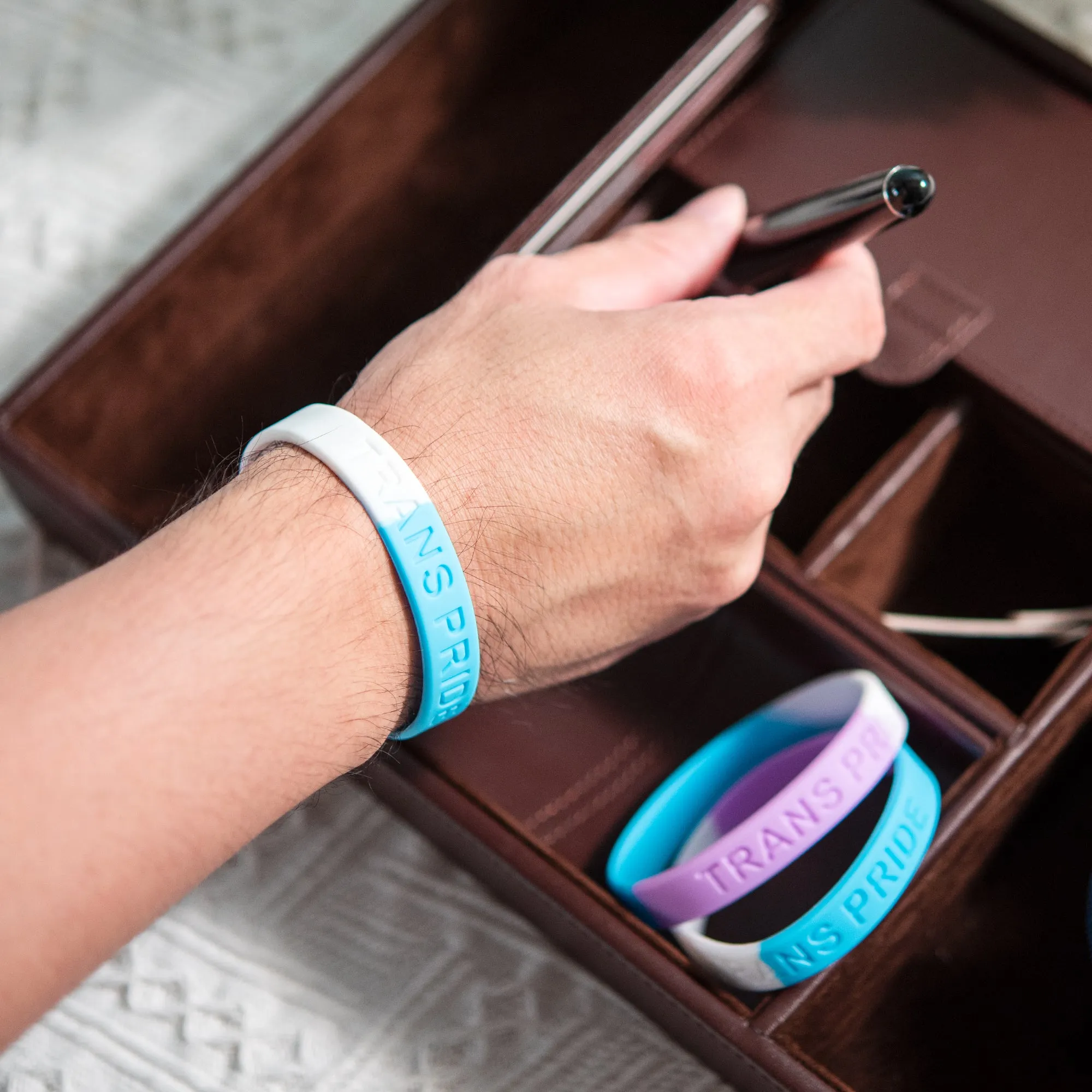 Transgender Flag PRIDE Silicone Bracelet Wristbands