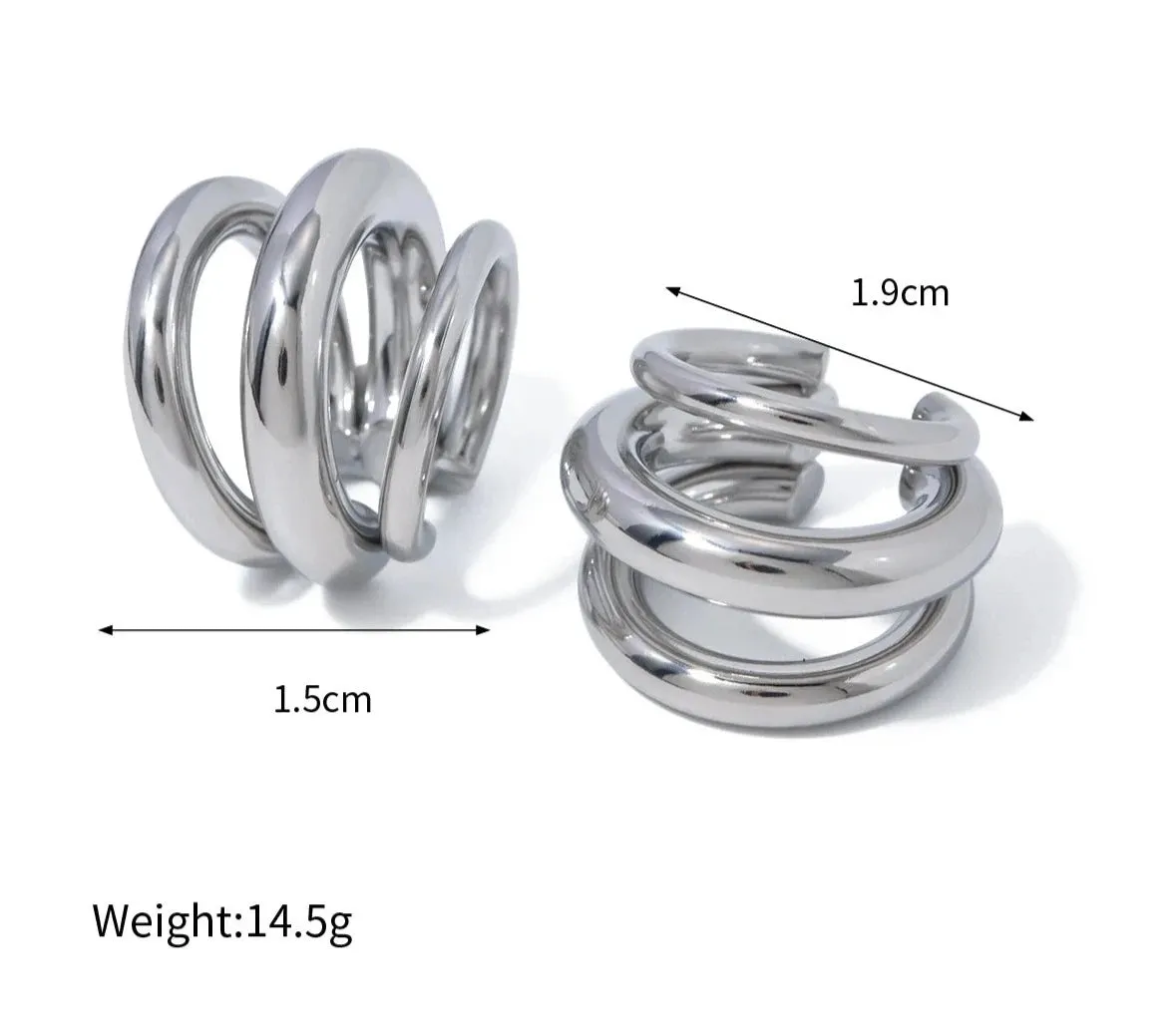 Triple Layer Ear Clip