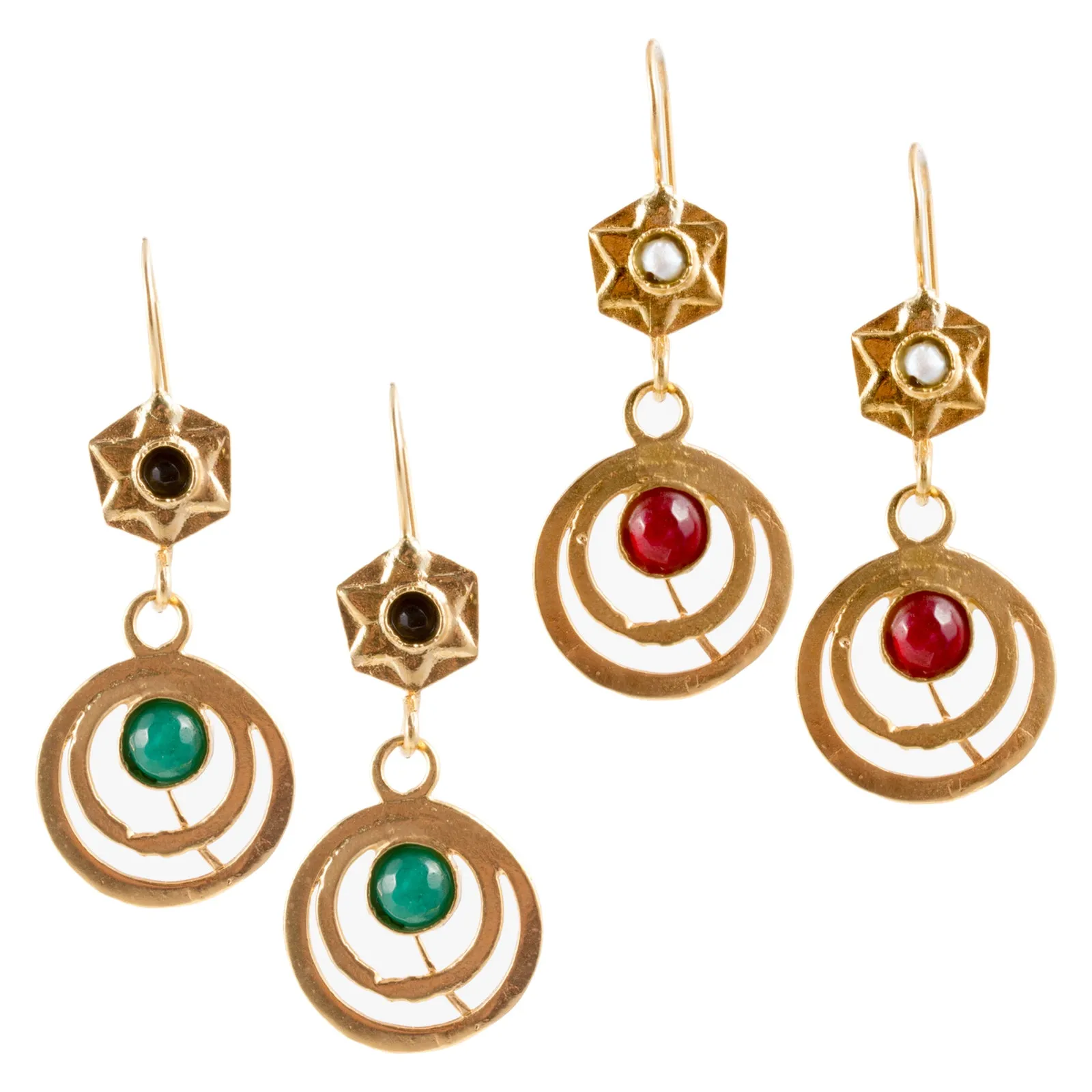 Turkish Delights Earrings: Shooting Star Drops (Two Colors)