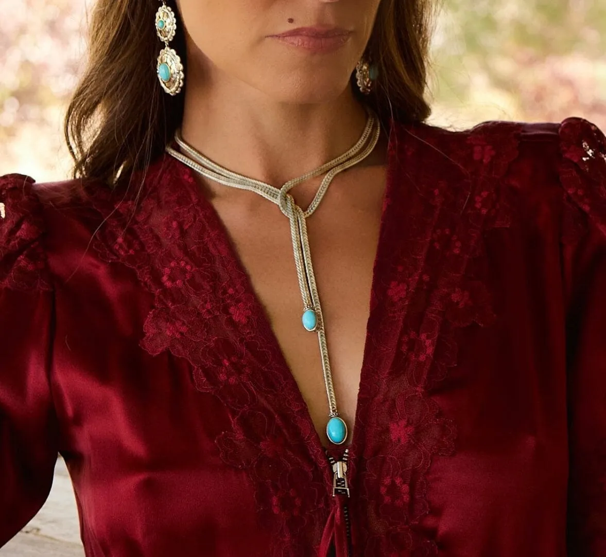 Turquoise Rope Necklace