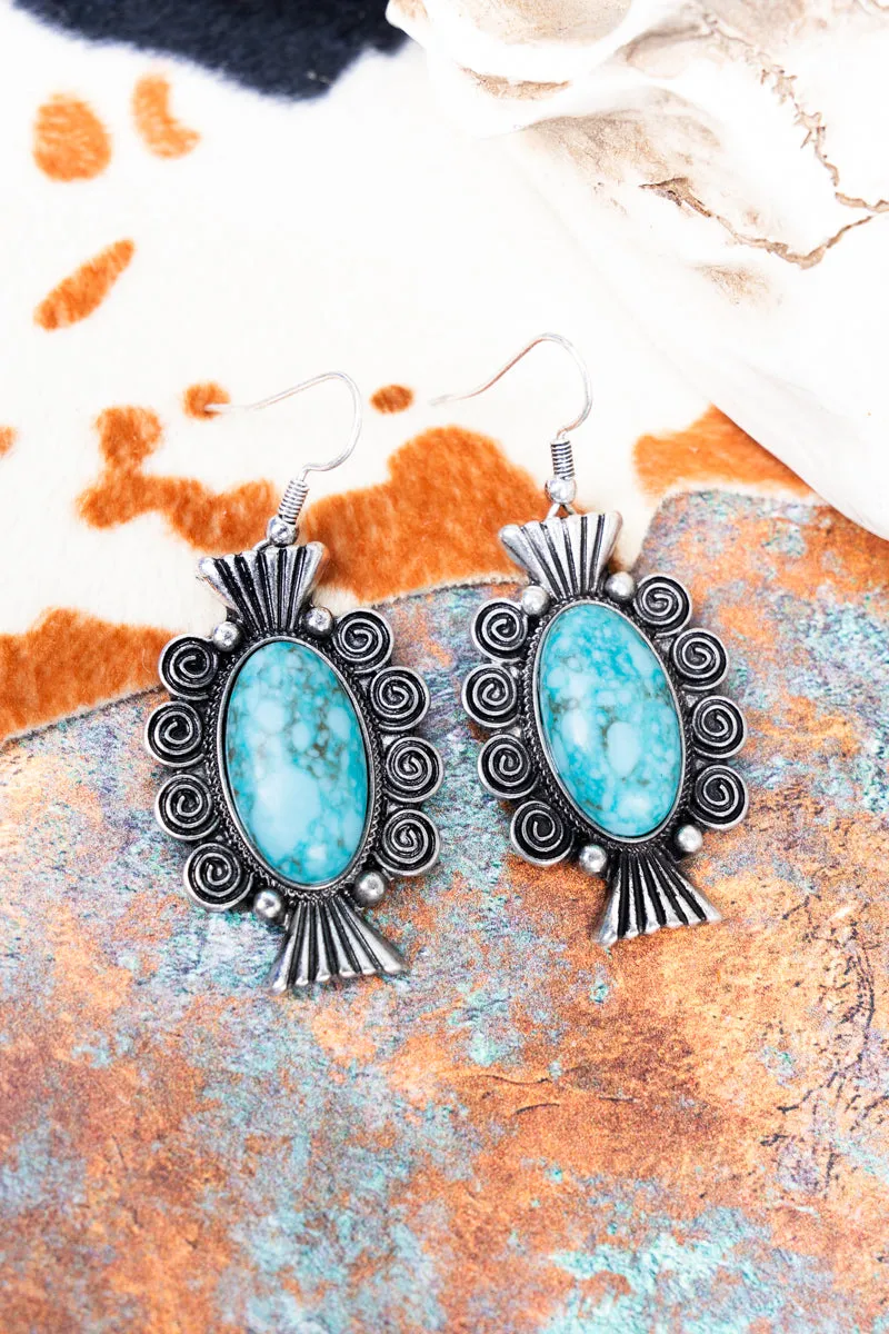 Turquoise Sunwest Trail Earrings