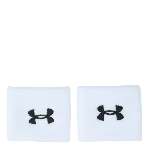 Under Armour 3 Performance Wristbands (White/Black)