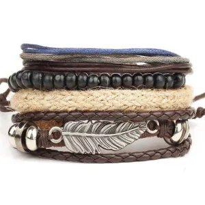 VacationGrabs Multi-Layer Bracelet Fashion for Men