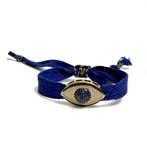 Vana Color Ribbon Eye Charm Bracelet