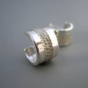 Vapour Sterling Silver Cuff Earrings