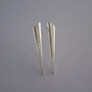 Vapour Sterling Silver Long Earrings