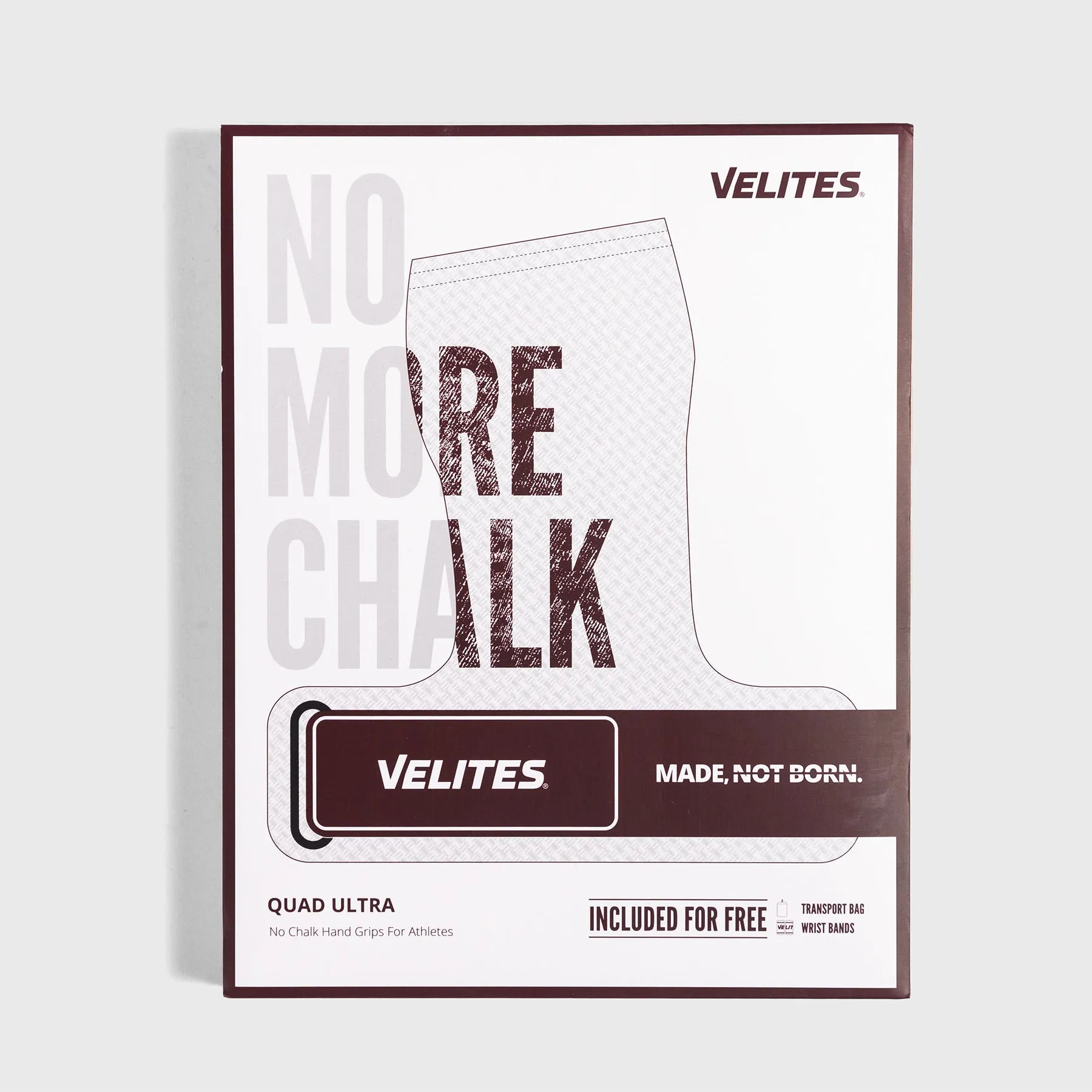 Velites - Quad Ultra Hand Grips - White/Garnet