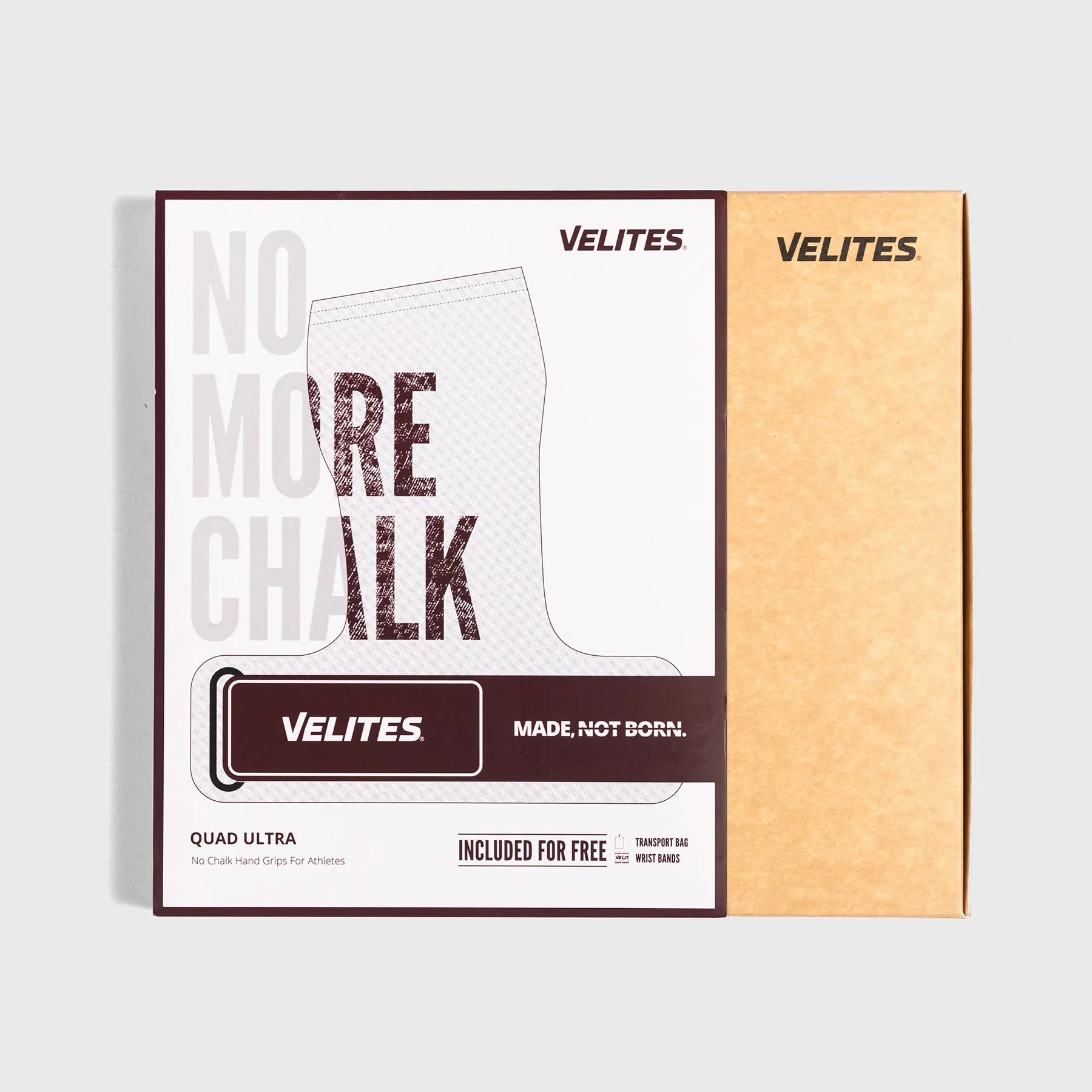 Velites - Quad Ultra Hand Grips - White/Garnet