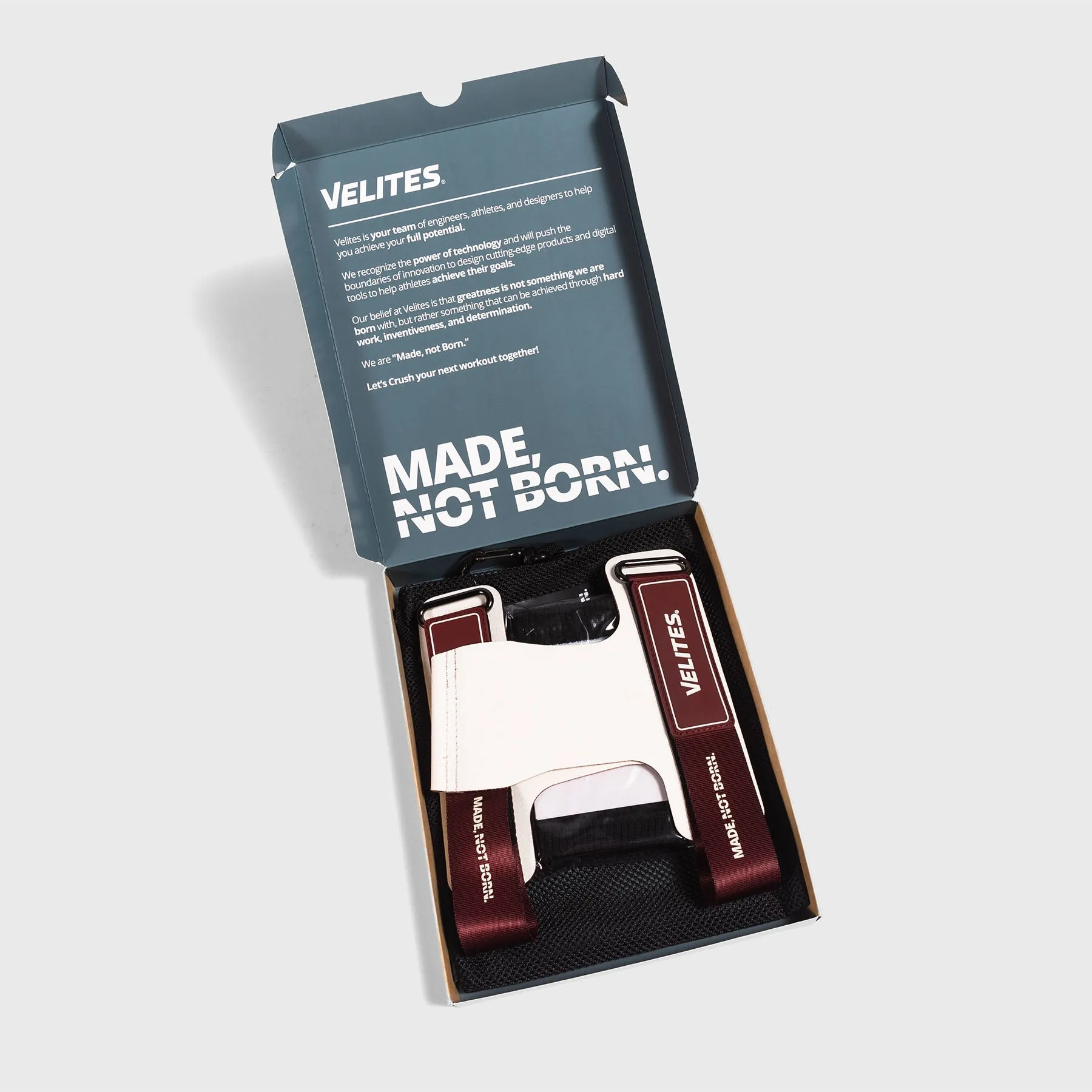 Velites - Quad Ultra Hand Grips - White/Garnet