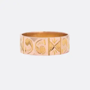 Victorian Chased Gold Cigar Band
